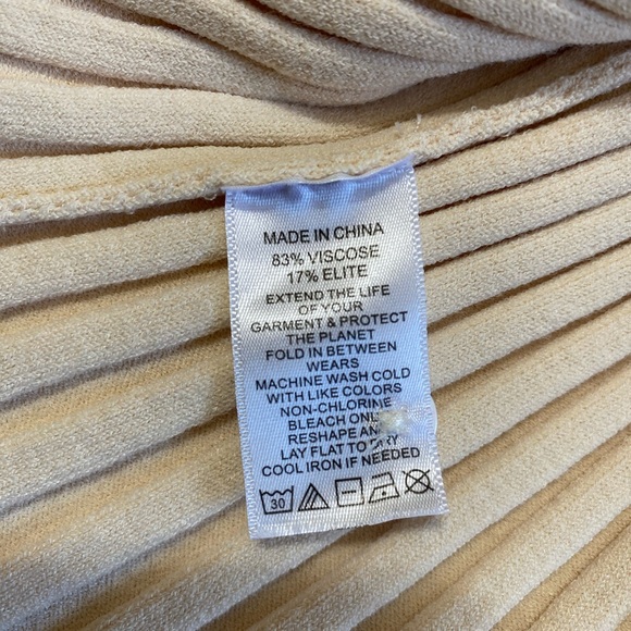 Hill House Ribbed Mini Dress in Beige - Picture 6 of 6